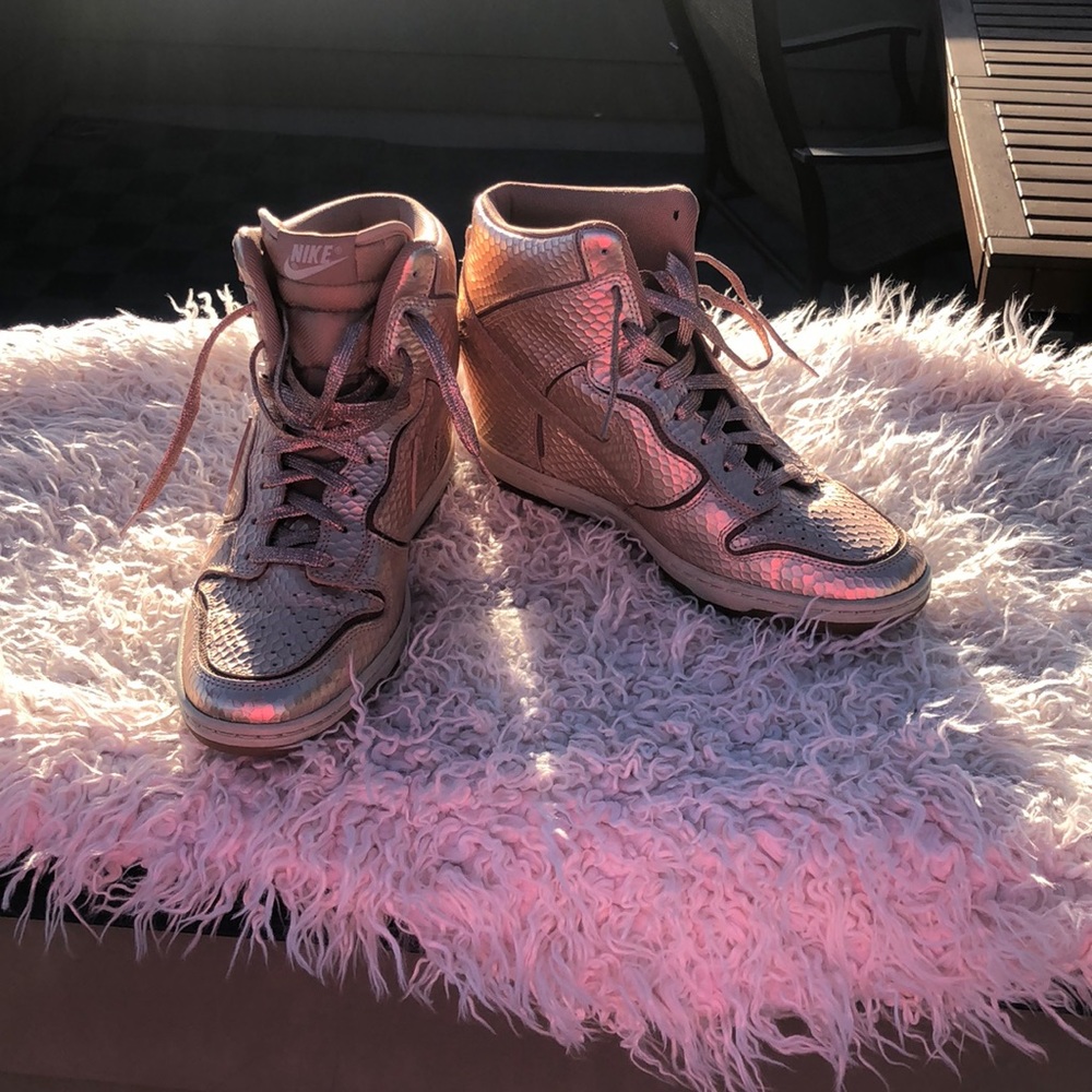 INCREDIBLE Copper Vintage Nike Sky Hi Dunks